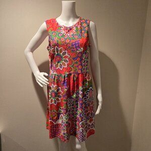 Jude Connally Rachel Sleeveless Multicolored Floral Print M